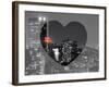 Love NY Series - B&W Cityscape at Night with the New Yorker Hotel - Manhattan - New York - USA-Philippe Hugonnard-Framed Photographic Print
