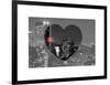 Love NY Series - B&W Cityscape at Night with the New Yorker Hotel - Manhattan - New York - USA-Philippe Hugonnard-Framed Art Print