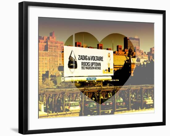 Love NY Series - Billboard in Chelsea - Manhattan - New York - USA-Philippe Hugonnard-Framed Photographic Print