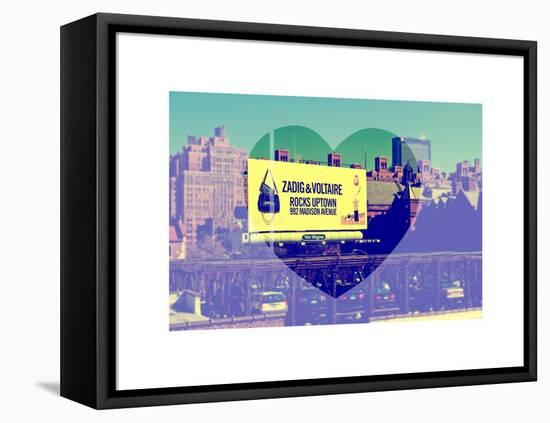 Love NY Series - Billboard in Chelsea - Manhattan - New York - USA-Philippe Hugonnard-Framed Stretched Canvas