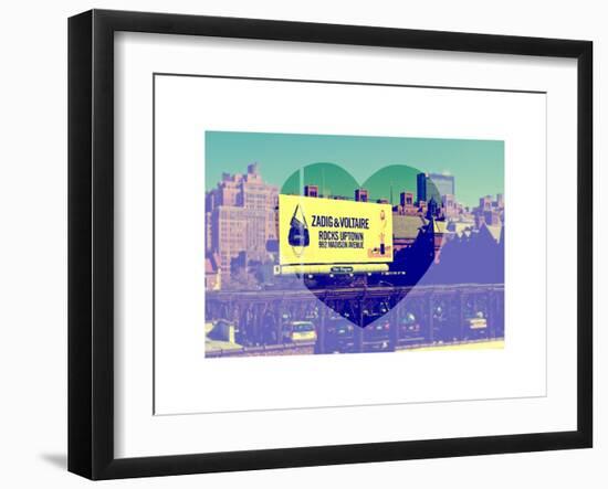 Love NY Series - Billboard in Chelsea - Manhattan - New York - USA-Philippe Hugonnard-Framed Art Print