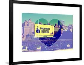 Love NY Series - Billboard in Chelsea - Manhattan - New York - USA-Philippe Hugonnard-Framed Art Print