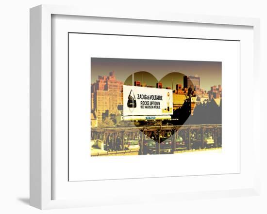 Love NY Series - Billboard in Chelsea - Manhattan - New York - USA-Philippe Hugonnard-Framed Art Print