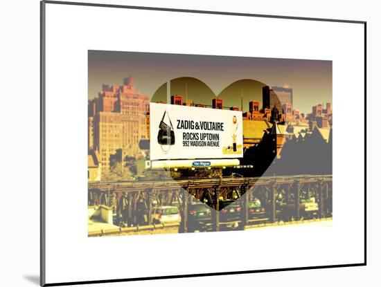 Love NY Series - Billboard in Chelsea - Manhattan - New York - USA-Philippe Hugonnard-Mounted Art Print