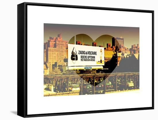 Love NY Series - Billboard in Chelsea - Manhattan - New York - USA-Philippe Hugonnard-Framed Stretched Canvas