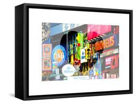 Love NY Series - Billboards in Times Square - Manhattan - New York - USA-Philippe Hugonnard-Framed Stretched Canvas