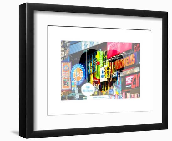 Love NY Series - Billboards in Times Square - Manhattan - New York - USA-Philippe Hugonnard-Framed Art Print