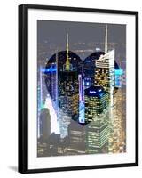 Love NY Series - Buildings of Times Square by Night - Manhattan - New York - USA-Philippe Hugonnard-Framed Photographic Print