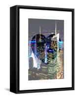 Love NY Series - Buildings of Times Square by Night - Manhattan - New York - USA-Philippe Hugonnard-Framed Stretched Canvas