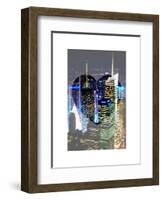 Love NY Series - Buildings of Times Square by Night - Manhattan - New York - USA-Philippe Hugonnard-Framed Art Print