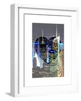 Love NY Series - Buildings of Times Square by Night - Manhattan - New York - USA-Philippe Hugonnard-Framed Art Print