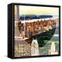 Love NY Series - Central Park at Sunset - Manhattan - New York - USA-Philippe Hugonnard-Framed Stretched Canvas