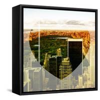 Love NY Series - Central Park at Sunset - Manhattan - New York - USA-Philippe Hugonnard-Framed Stretched Canvas