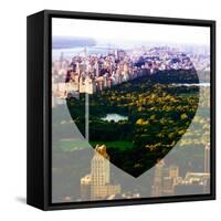 Love NY Series - Central Park - Manhattan - New York - USA - B&W Photography-Philippe Hugonnard-Framed Stretched Canvas