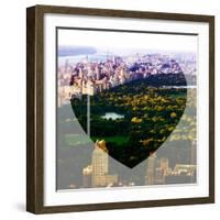 Love NY Series - Central Park - Manhattan - New York - USA - B&W Photography-Philippe Hugonnard-Framed Photographic Print