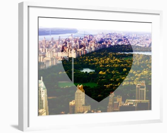 Love NY Series - Central Park - Manhattan - New York - USA - B&W Photography-Philippe Hugonnard-Framed Photographic Print