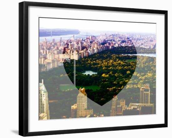 Love NY Series - Central Park - Manhattan - New York - USA - B&W Photography-Philippe Hugonnard-Framed Photographic Print