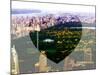 Love NY Series - Central Park - Manhattan - New York - USA - B&W Photography-Philippe Hugonnard-Mounted Photographic Print