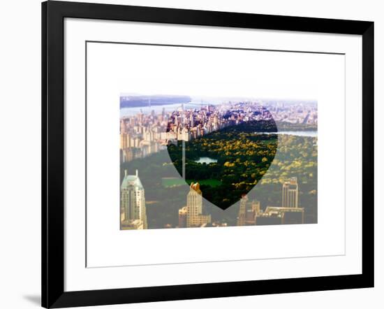 Love NY Series - Central Park - Manhattan - New York - USA - B&W Photography-Philippe Hugonnard-Framed Photographic Print