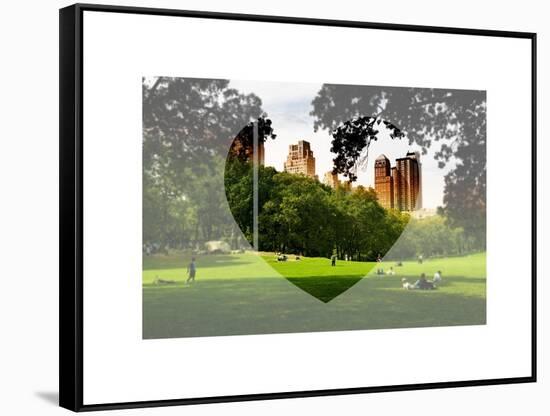 Love NY Series - Central Park - Manhattan - New York - USA-Philippe Hugonnard-Framed Stretched Canvas