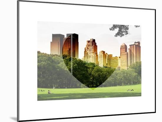 Love NY Series - Central Park - Manhattan - New York - USA-Philippe Hugonnard-Mounted Art Print