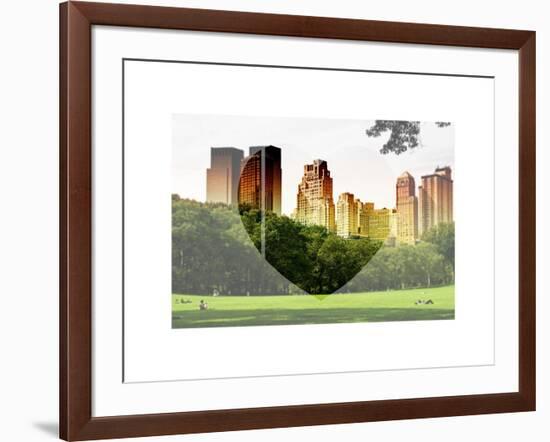 Love NY Series - Central Park - Manhattan - New York - USA-Philippe Hugonnard-Framed Art Print