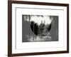 Love NY Series - Central Park Row Boat - Manhattan - New York - USA - B&W Photography-Philippe Hugonnard-Framed Art Print