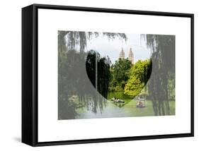 Love NY Series - Central Park Row Boat - Manhattan - New York - USA-Philippe Hugonnard-Framed Stretched Canvas