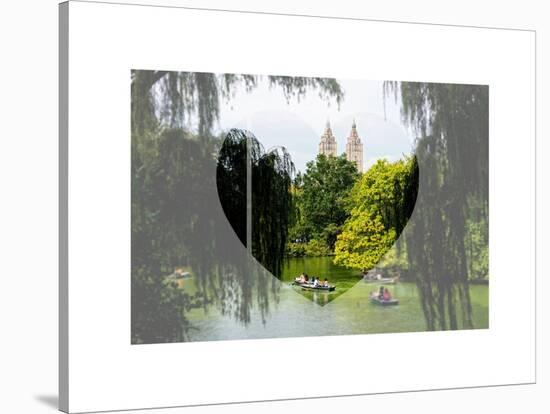 Love NY Series - Central Park Row Boat - Manhattan - New York - USA-Philippe Hugonnard-Stretched Canvas