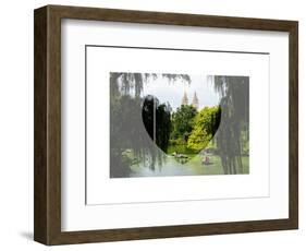 Love NY Series - Central Park Row Boat - Manhattan - New York - USA-Philippe Hugonnard-Framed Art Print