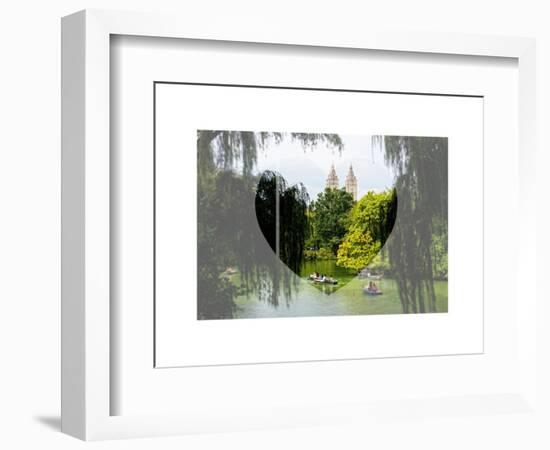 Love NY Series - Central Park Row Boat - Manhattan - New York - USA-Philippe Hugonnard-Framed Art Print