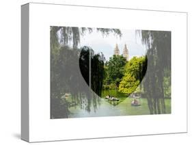 Love NY Series - Central Park Row Boat - Manhattan - New York - USA-Philippe Hugonnard-Stretched Canvas