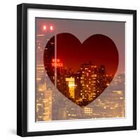 Love NY Series - Cityscape at Red Night with the New Yorker Hotel - Manhattan - New York - USA-Philippe Hugonnard-Framed Photographic Print