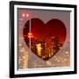 Love NY Series - Cityscape at Red Night with the New Yorker Hotel - Manhattan - New York - USA-Philippe Hugonnard-Framed Photographic Print