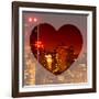 Love NY Series - Cityscape at Red Night with the New Yorker Hotel - Manhattan - New York - USA-Philippe Hugonnard-Framed Photographic Print