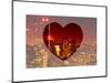Love NY Series - Cityscape at Red Night with the New Yorker Hotel - Manhattan - New York - USA-Philippe Hugonnard-Mounted Art Print