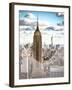 Love NY Series - Empire State Building and 1WTC - Manhattan - New York - USA-Philippe Hugonnard-Framed Photographic Print