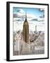 Love NY Series - Empire State Building and 1WTC - Manhattan - New York - USA-Philippe Hugonnard-Framed Photographic Print