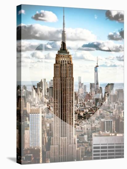 Love NY Series - Empire State Building and 1WTC - Manhattan - New York - USA-Philippe Hugonnard-Stretched Canvas