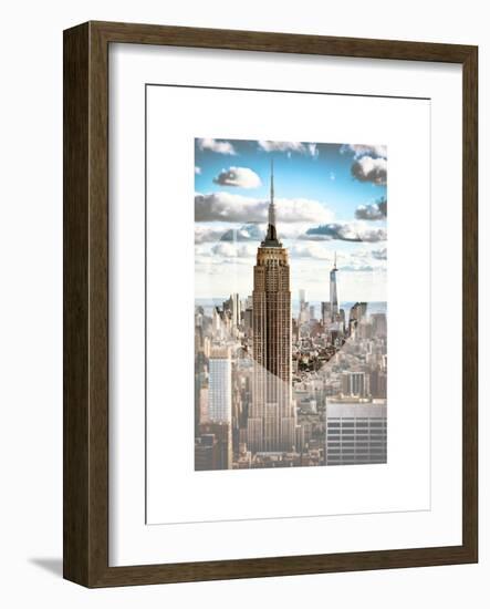 Love NY Series - Empire State Building and 1WTC - Manhattan - New York - USA-Philippe Hugonnard-Framed Art Print