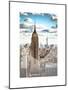 Love NY Series - Empire State Building and 1WTC - Manhattan - New York - USA-Philippe Hugonnard-Mounted Art Print