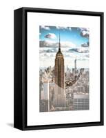 Love NY Series - Empire State Building and 1WTC - Manhattan - New York - USA-Philippe Hugonnard-Framed Stretched Canvas