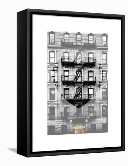 Love NY Series - Facade of Building New York - Manhattan - USA-Philippe Hugonnard-Framed Stretched Canvas