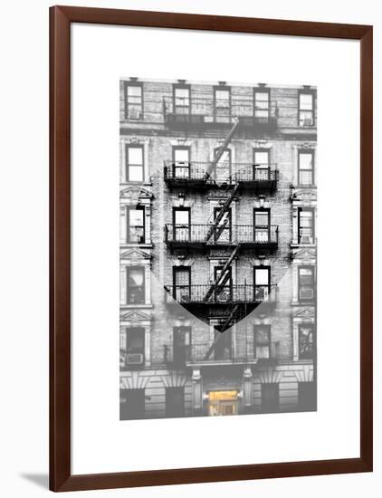 Love NY Series - Facade of Building New York - Manhattan - USA-Philippe Hugonnard-Framed Art Print