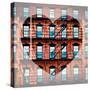 Love NY Series - Facade of Building with Fire Escape - USA-Philippe Hugonnard-Stretched Canvas