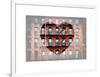 Love NY Series - Facade of Building with Fire Escape - USA-Philippe Hugonnard-Framed Art Print