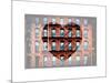 Love NY Series - Facade of Building with Fire Escape - USA-Philippe Hugonnard-Mounted Art Print