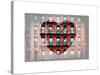 Love NY Series - Facade of Building with Fire Escape - USA-Philippe Hugonnard-Stretched Canvas