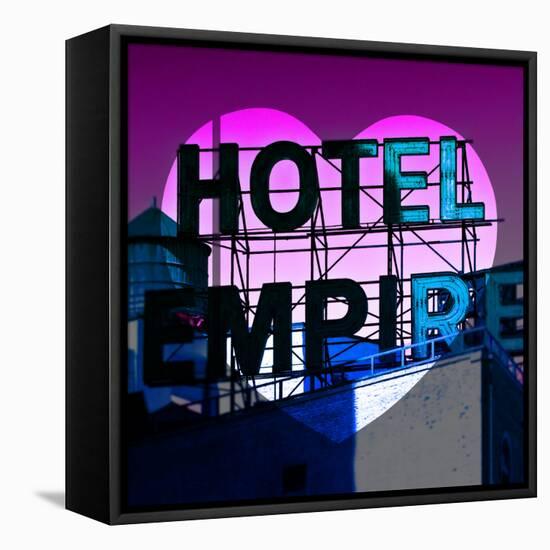 Love NY Series - Hotel Empire Sign - Manhattan - New York City - USA-Philippe Hugonnard-Framed Stretched Canvas