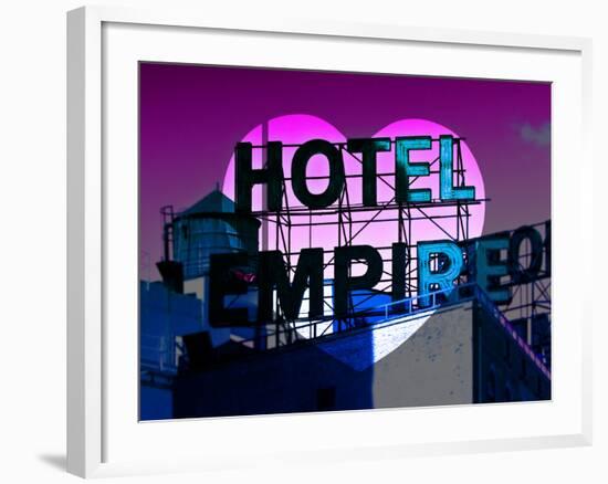 Love NY Series - Hotel Empire Sign - Manhattan - New York City - USA-Philippe Hugonnard-Framed Photographic Print